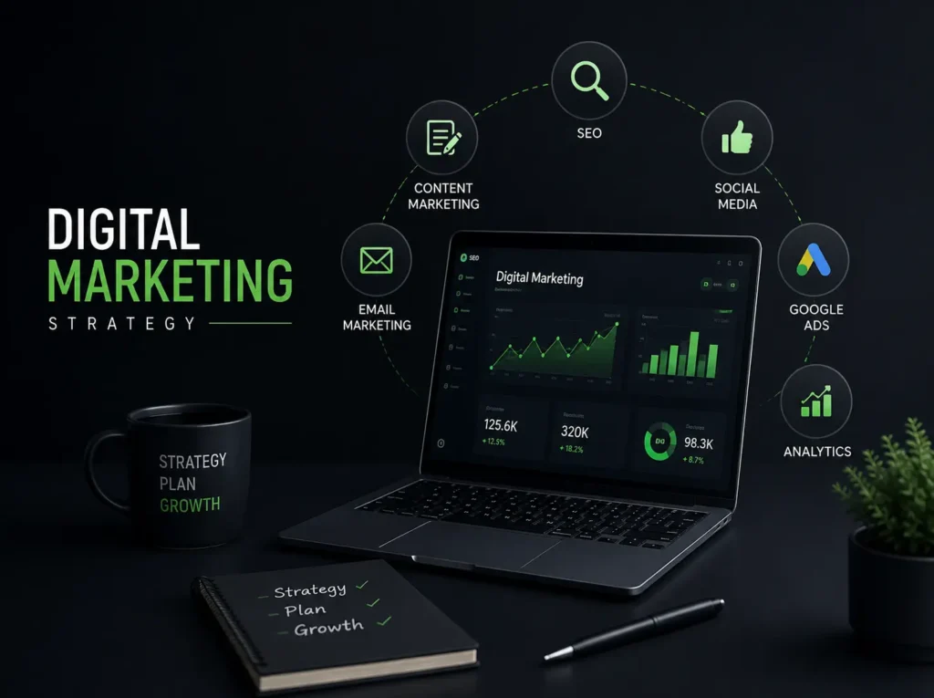digital marketing experience in seo, social media and online advertising