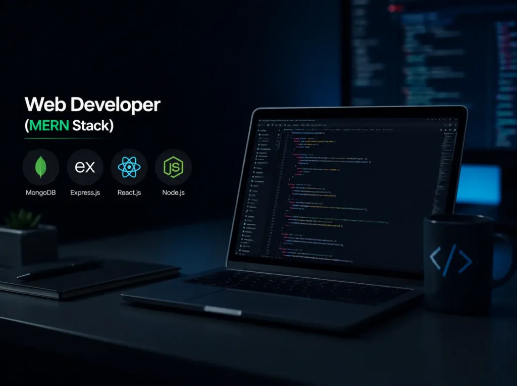 full stack web developer experience in react, node.js and web development